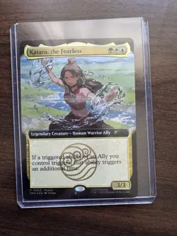 SDCC 2025 Magic The Gathering X Avatar Katara The Fearless FOIL Promo Card - Image 2