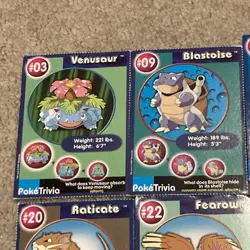 Lot of 31 PokeTrivia Vintage Pokemon Cards Lot - Venusaur Blastoise Dragonite - Image 7
