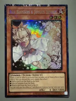YUGIOH ASH BLOSSOM & JOYOUS SPRING ASIA ENGLISH RC04-AE009 COLLECTORS RARE - Image 1