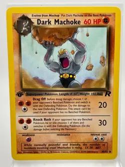 Dark Machoke First Edition 40/82 LP Pokémon Card 2000 Team Rocket - Image 3