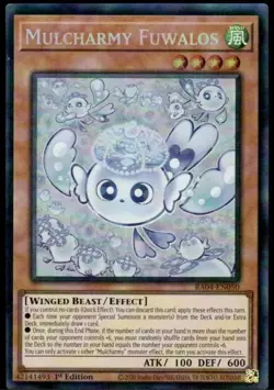 1x Mulcharmy Fuwalos (PCR) - 1st Editio NM Eng YuGiOh - Quarter Century Stampede - Image 1