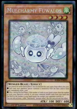 1x Mulcharmy Fuwalos (PCR) - 1st Editio NM Eng YuGiOh - Quarter Century Stampede - Image 2