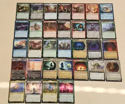 MTG Lord of the Rings 180 card lot Common/Uncommon + Rare/Mythic -Lightly Played - Image 1