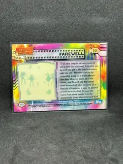 “Mewtwo Strikes Back” Pokemon Topps Card -  Farewell - Image 2