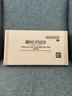 One Piece TCG Card Game Playmat & Storage Box Set (Premium Bandai) Nami - Sealed - Image 4