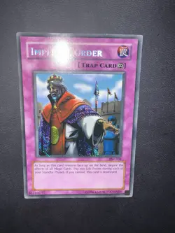 Yugioh Imperial Order PSV-104 Secret Rare REVERSE SECRET  /holo shift  misprint - Image 7