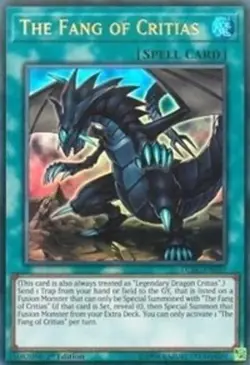 Yugioh! The Fang of Critias - LCKC-EN037 - Ultra Rare - 1st Edition Near Mint, E - Image 2