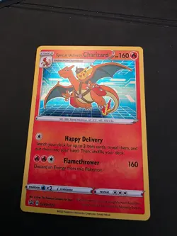 Special Delivery Charizard SWSH075 Holo NM with backer card promo SWSH075  - Image 1