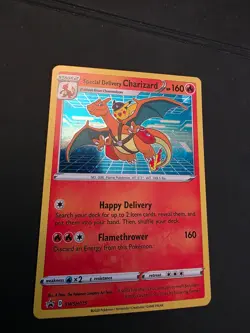 Special Delivery Charizard SWSH075 Holo NM with backer card promo SWSH075  - Image 2