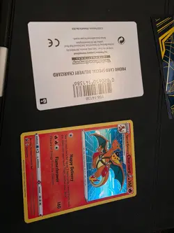 Special Delivery Charizard SWSH075 Holo NM with backer card promo SWSH075  - Image 3
