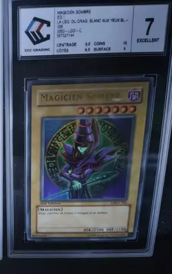 Yu-Gi-Oh! Card Dark Magician LDD-C005 1st Edition Graded CCC 7 - Image 1