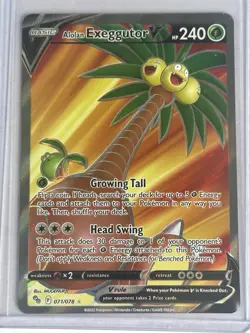 Alolan Exeggutor V 071/078 Pokemon GO Ultra Rare Full Art Pokemon TCG Card NM - Image 1