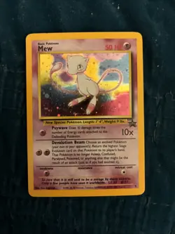 PokÃ©mon Mew TCG Black Star Promos Card 9 Holo Promo - Image 1