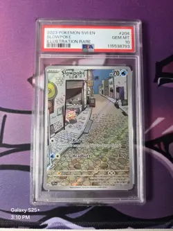 Slowpoke Scarlet & Violet Holo Illustration Card 204/198 Rare Base Set Psa 10 - Image 1