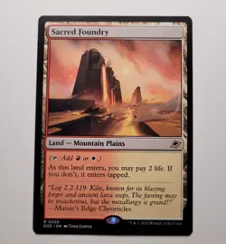 Sacred Foundry - NM - Rare - Edge of Eternities Regular MTG - Shock Land - 0256 - Image 1