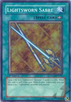 Yugioh! Lightsworn Sabre - TDGS-EN059 - Super Rare - 1st Edition Near Mint, Engl - Image 1