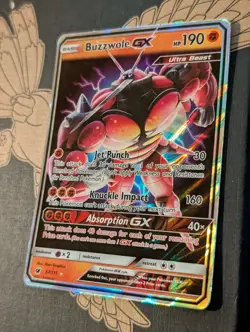 Buzzwole GX 57/111 Ultra Rare Crimson Invasion Card 2017 Pokemon TCG LP Ship Now - Image 3