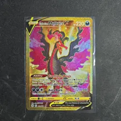 Pokemon Galarian Moltres V Gold Secret Rare Brilliant Stars 183/172 Holo - Image 1
