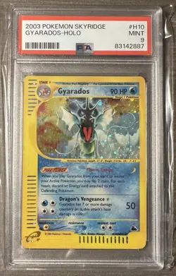 2003 Pokemon Skyridge Gyarados H10/H32 Skyridge Holo Rare Psa 9 ðŸ”¥ðŸ”¥ - Image 1