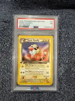 2002 Pokemon Neo Destiny 34 Dark Flaaffy PSA 7 WoTC Pokemon *New Cert*ðŸ”¥ - Image 1