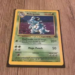 PokÃ©mon tcg Nidoqueen Holo rare Card 7/64 Jungle Set LP/NM - Image 1