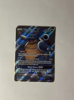 Pokemon TCG Card English Sun & Moon Promo SM189 Blastoise GX Full Art - Image 1