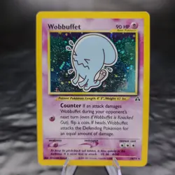 Wobbuffet 16/75 Holo Rare Neo Discovery Pokemon Card WOTC Unlimited LP TCG - Image 1