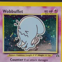 Wobbuffet 16/75 Holo Rare Neo Discovery Pokemon Card WOTC Unlimited LP TCG - Image 6