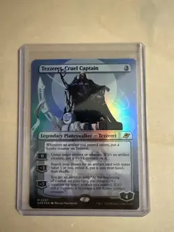 MTG Tezzeret, Cruel Captain 287 Mythic Foil Borderless Edge of Eternities - Image 1