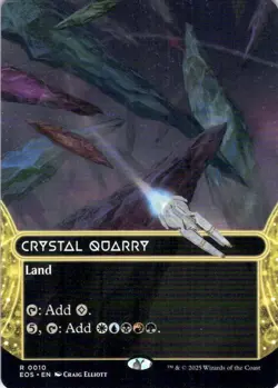 MTG Crystal Quarry (Borderless) (10) | NM | Edge of Eternities (EOS) IN HAND - Image 1
