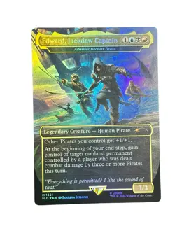 MTG Edward, Jackdaw Captain/Admiral Beckett Brass (Rainbow Foil) SLD #1561 - Image 1
