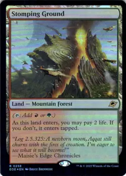 MTG Stomping Ground (258) | NM Foil | Edge of Eternities (EOE) IN HAND - Image 2
