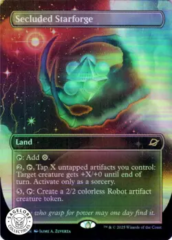 MTG Secluded Starforge (Borderless) (316) | Foil | Edge of Eternities  IN HAND - Image 1