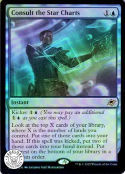 MTG Consult the Star Charts (51) | NM Foil | Edge of Eternities (EOE) IN HAND - Image 1