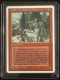 Magic MTG Italian Revised Mons's Goblin Raiders Artist Proof Near Mint - Image 3