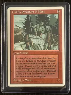 Magic MTG Italian Revised Mons's Goblin Raiders Artist Proof Near Mint - Image 6