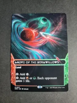 Grove of the Burnwillows 0017 (Borderless) Mythic MTG Edge of Eternities Stellar - Image 1