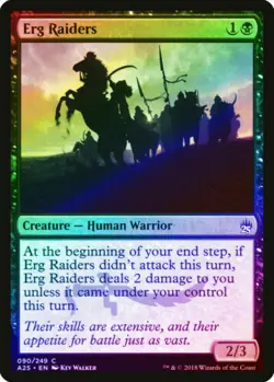 Erg Raiders FOIL Masters 25 NM Black Common MAGIC THE GATHERING CARD - Image 1