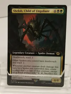 Shelob, Child of Ungoliant EXTENDED ART Lord of the Rings MTG LTR Rare Unplayed - Image 1