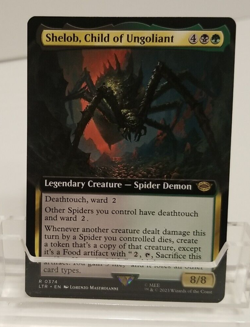 Shelob, Child of Ungoliant EXTENDED ART Lord of the Rings MTG LTR Rare Unplayed - Image 2