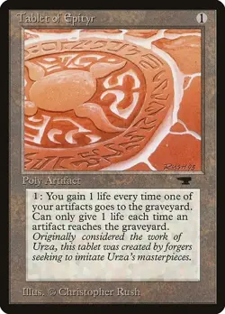 Tablet of Epityr 1x MtG Antiquities ATQ PLAYED - Image 1