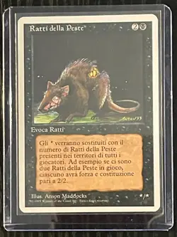 Magic MTG Italian Revised Plague Rats Artist Proof Near Mint - Only 50 Exist! - Image 3