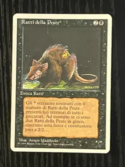 Magic MTG Italian Revised Plague Rats Artist Proof Near Mint - Only 50 Exist! - Image 4