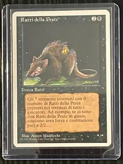 Magic MTG Italian Revised Plague Rats Artist Proof Near Mint - Only 50 Exist! - Image 6