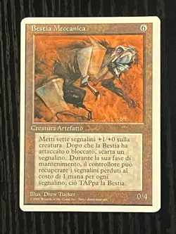 Magic MTG Italian Revised Clockwork Beast Artist Proof Near Mint Only 50 Exist! - Image 1