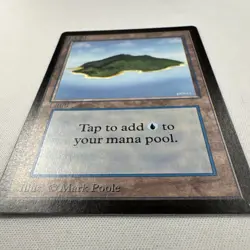 Magic the Gathering MTG Beta Island v.1 (BLUE) LP  (Beta Bob) - Image 6