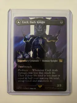 Cecil, Dark Knight (Borderless) (Surge Foil) Final Fantasy Magic MTG #525 - Image 3