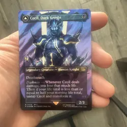 Cecil, Dark Knight (Borderless) (Surge Foil) Final Fantasy Magic MTG #525 - Image 1