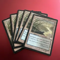 Salt Marsh X7 Invasion 7X Playset Magic the Gathering MTG Lot Of 7 Cards - Image 1