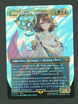 Yuna, Grand Summoner Borderless Surge Foil Commander MTG Final Fantasy NM - Image 3